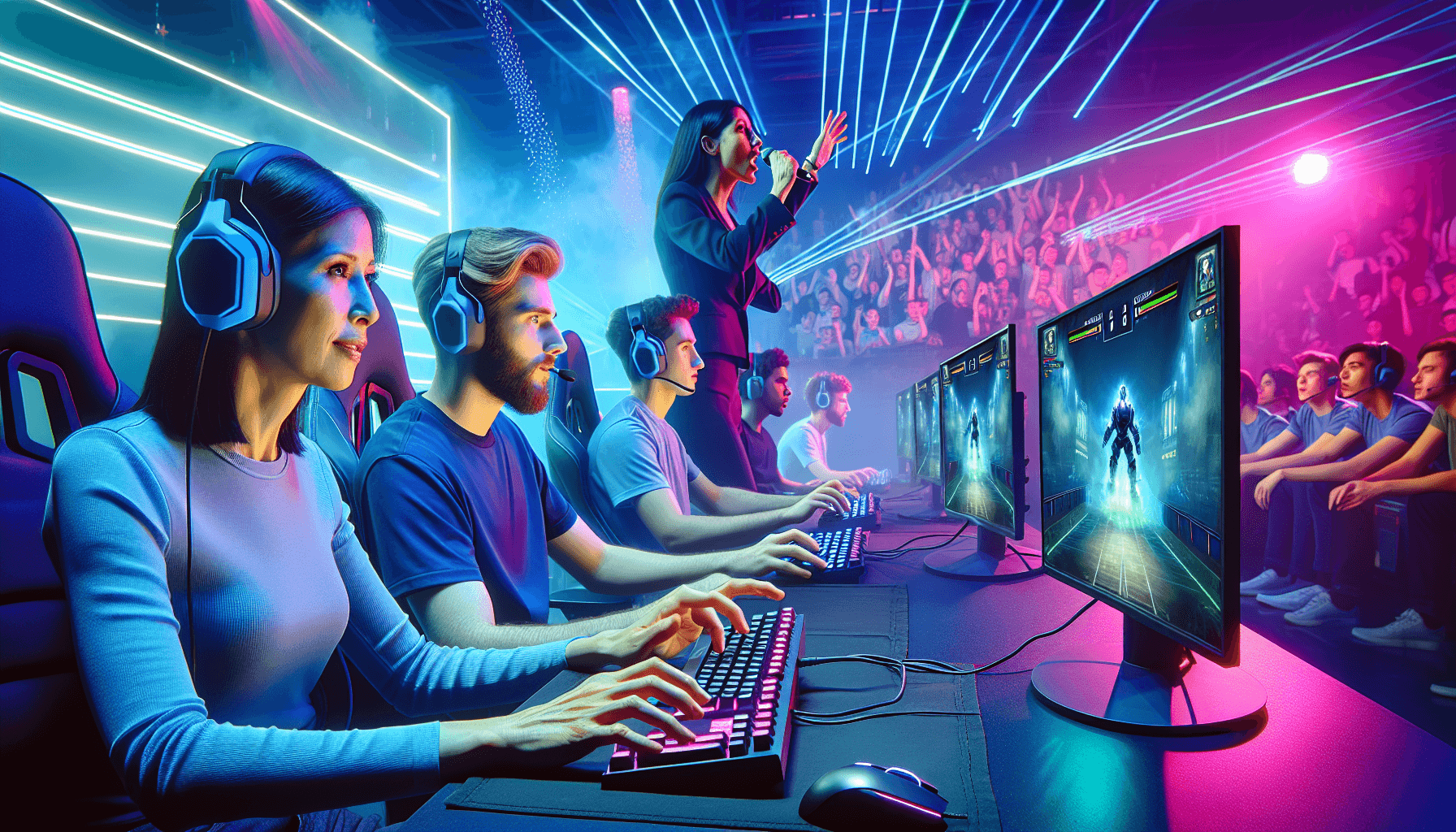 Scena z turnieju cybersportowego